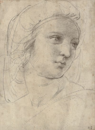 Head of a Muse by Raffaello Sanzio Raphael